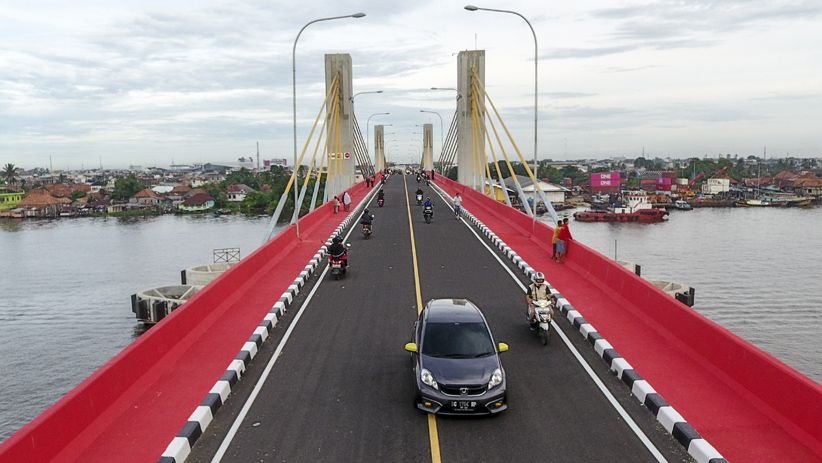 Baru Diuji Coba, Jembatan Musi IV Jadi Objek Wisata Warga Palembang - Bagian 3