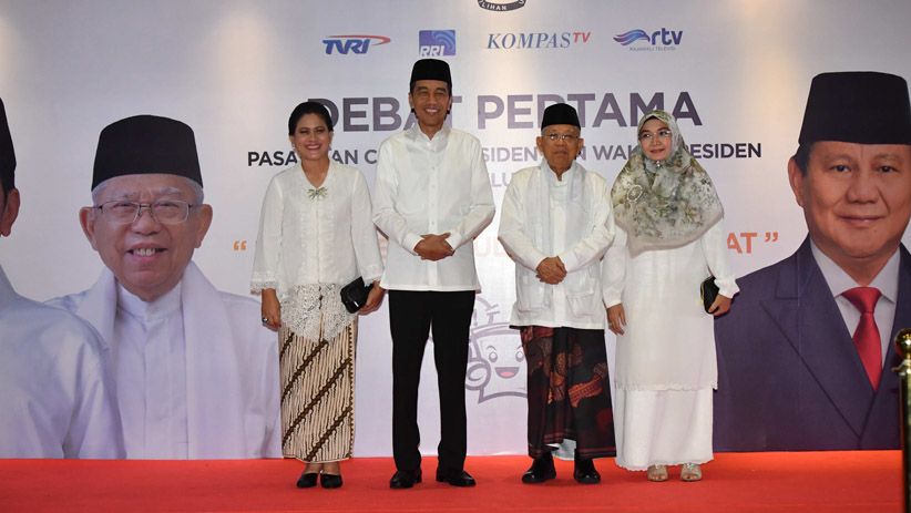 Jokowi, JK dan Ma'ruf Amin Makan Bersama sebelum Debat Pilpres 2019 - Bagian 2