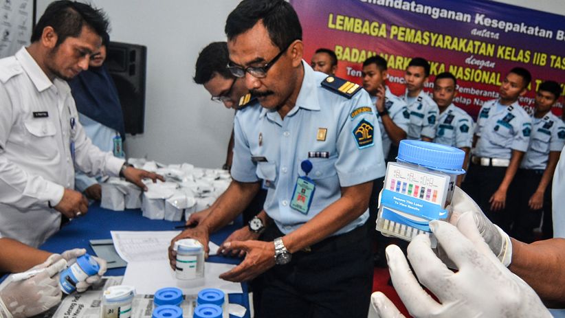 Berantas Narkoba, 102 Petugas Lapas Tasikmalaya Jalani Tes Urine - Bagian 1