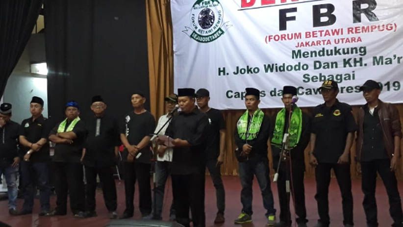 FBR Jakarta Utara Deklarasi Dukung Jokowi-Ma'ruf Amin - Bagian 1
