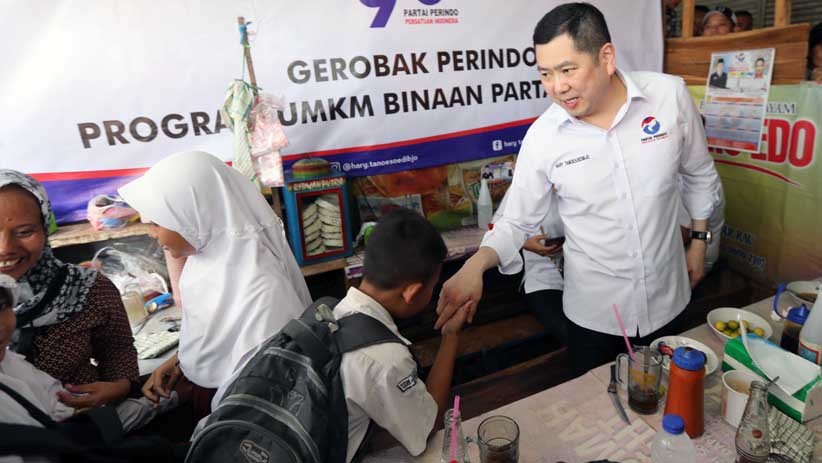 Kunjungi Pasar Rau Serang, HT Lihat Perkembangan UMKM Gerobak Perindo - Bagian 3