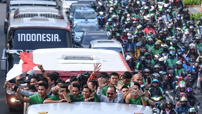 Juara Piala AFF-U22 2019, Timnas Indonesia Konvoi Menuju Istana Negara - Bagian 5
