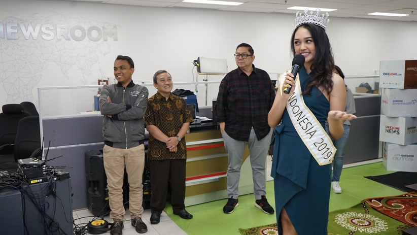 HUT ke-12 Okezone Semakin Meriah dengan Kehadiran Miss Indonesia 2019 - Bagian 3