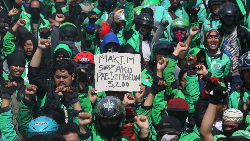Ribuan Driver Ojek Online Surabaya Turun ke Jalan Bawa 7 Tuntutan - Bagian 3