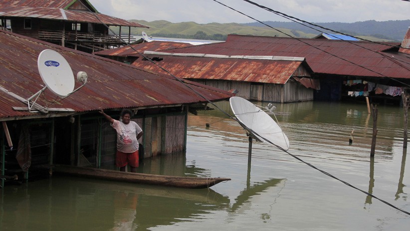 Danau Sentani Meluap, 25 Kampung Terendam Banjir - Bagian 1
