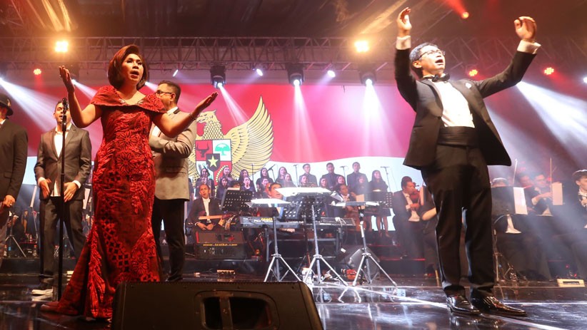 Penampilan Indah Kurnia dan Addie MS Gaungkan Persatuan lewat Lagu - Bagian 3