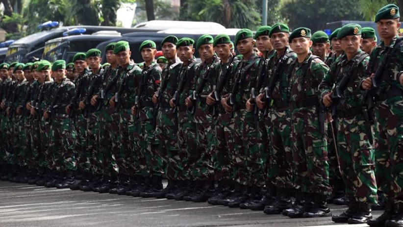 Panglima TNI dan Kapolri Cek Kesiapan Pasukan Pengamanan Pemilu 2019 - Bagian 4