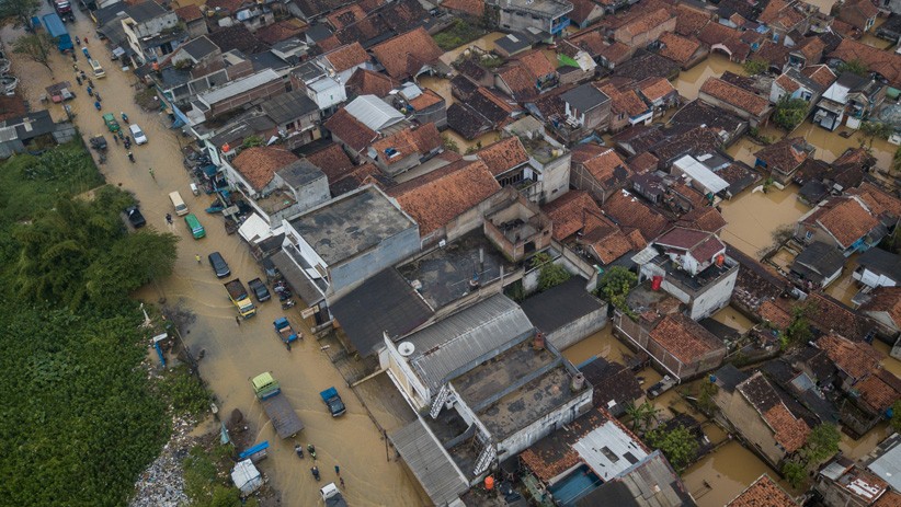 Foto dari Udara, Kabupaten Bandung Terendam Banjir Selama 2 Minggu - Bagian 1