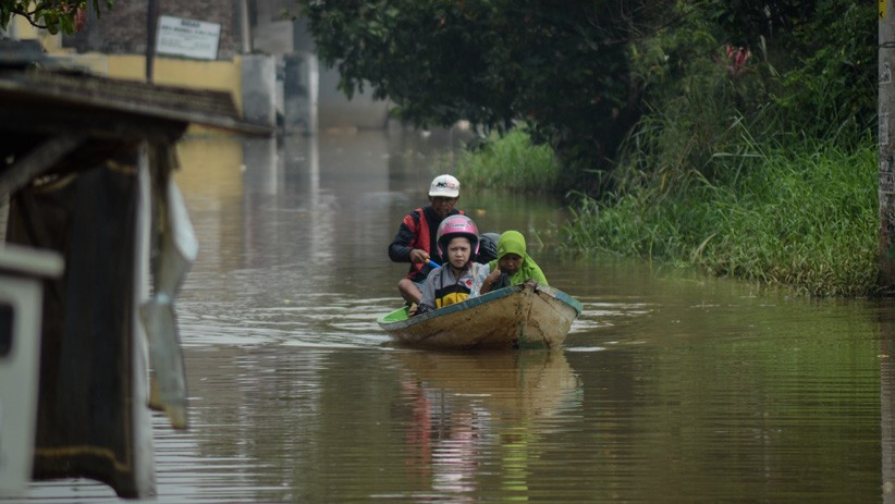 Foto dari Udara, Kabupaten Bandung Terendam Banjir Selama 2 Minggu - Bagian 3