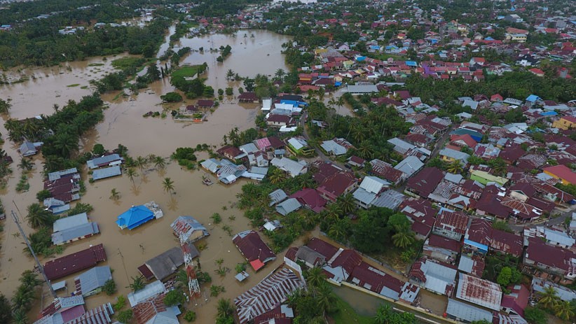 Penampakan dari Udara Permukiman di Bengkulu Dilanda Banjir - Bagian 1