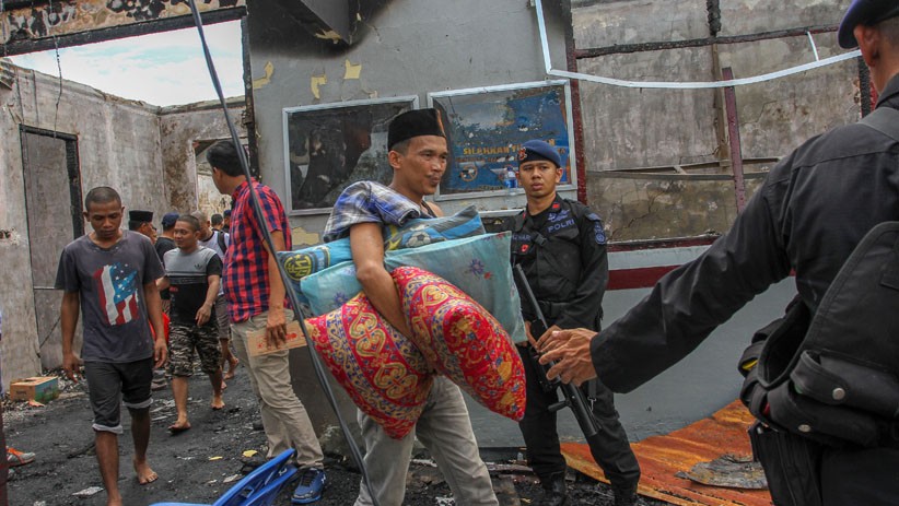 600 Narapidana Dipindah Pascakerusuhan Rutan Kelas II B Siak - Bagian 1