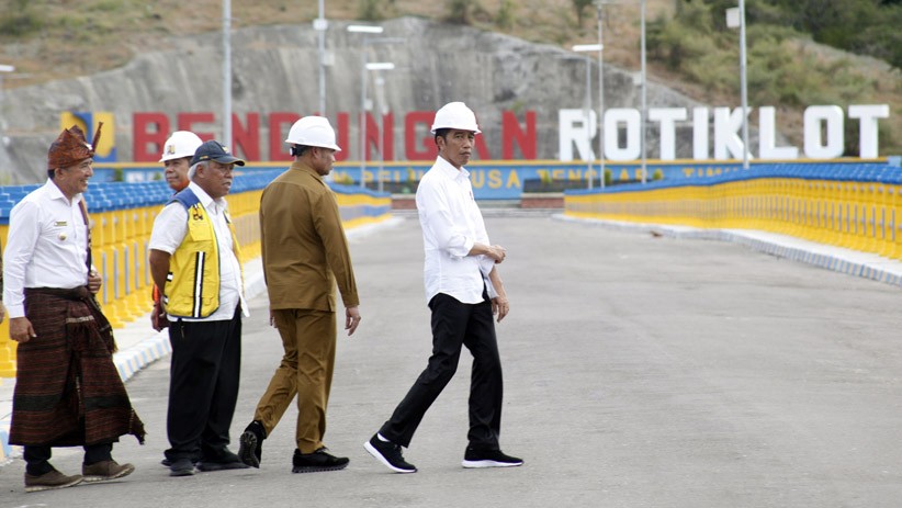 Presiden Jokowi Resmikan Bendungan Rotiklot di Atambua NTT - Bagian 2