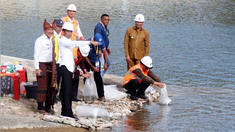 Presiden Jokowi Resmikan Bendungan Rotiklot di Atambua NTT - Bagian 1