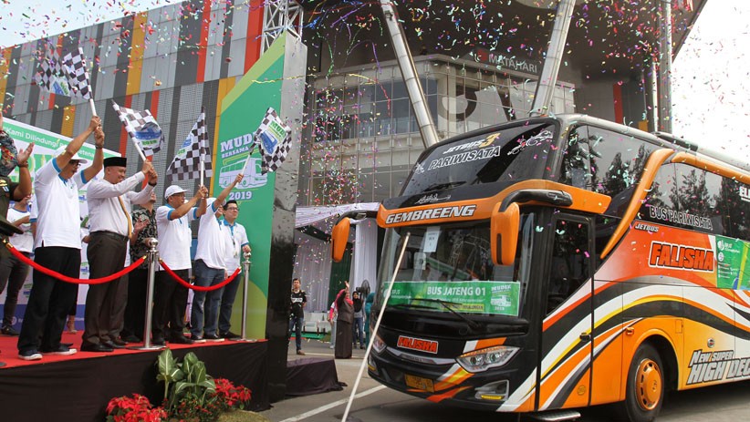 BPJS Ketenagakerjaan Lepas 13.000 Peserta Mudik Gratis 2019 - Bagian 1