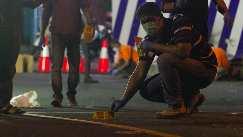 Tim Inafis Polres Sukoharjo Olah TKP Lokasi Ledakan Pospam Kartasura - Bagian 1