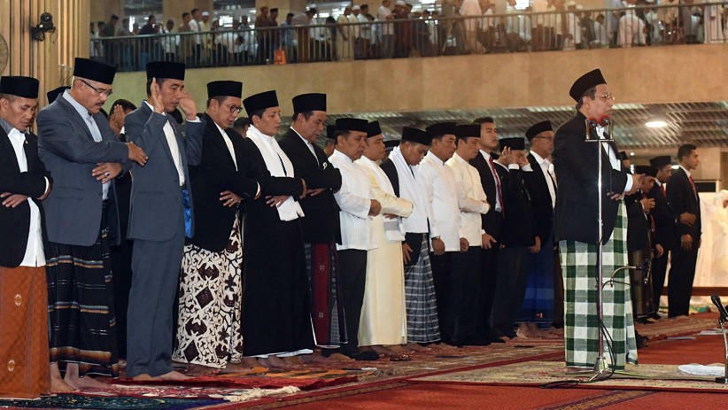Presiden Jokowi Salat Id di Masjid Istiqlal - Bagian 1