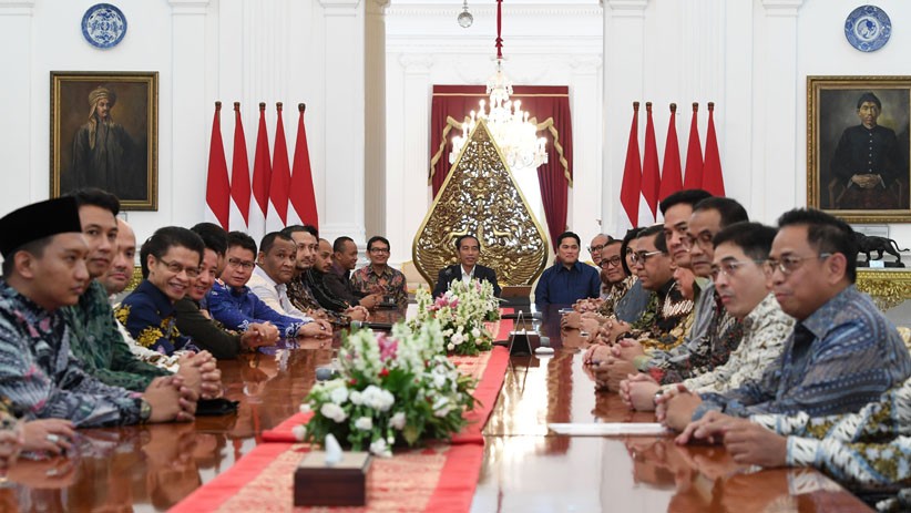 Jokowi Ajak Kadin dan Hipmi Manfaatkan Peluang Perang Dagang AS-China - Bagian 2
