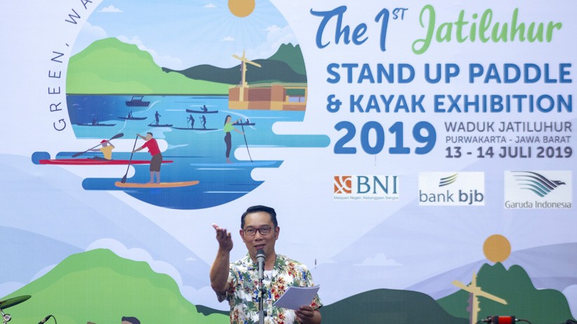 Promosi Wisata Air, Ridwan Kamil Bermain Kayak di Waduk Jatiluhur - Bagian 3