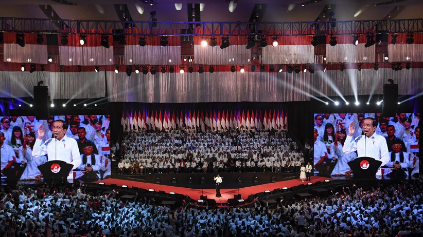 Foto-Foto Presiden Terpilih Jokowi Sampaikan Pidato Visi Indonesia - Bagian 1