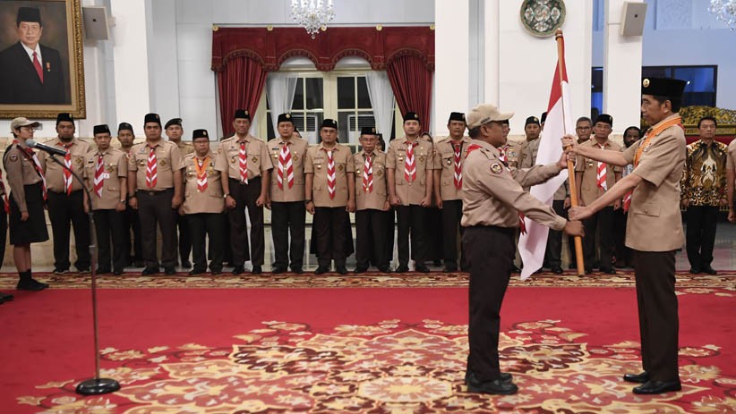 Presiden Jokowi Lepas Kontingen Jambore Pramuka Dunia XXIV ke AS - Bagian 3
