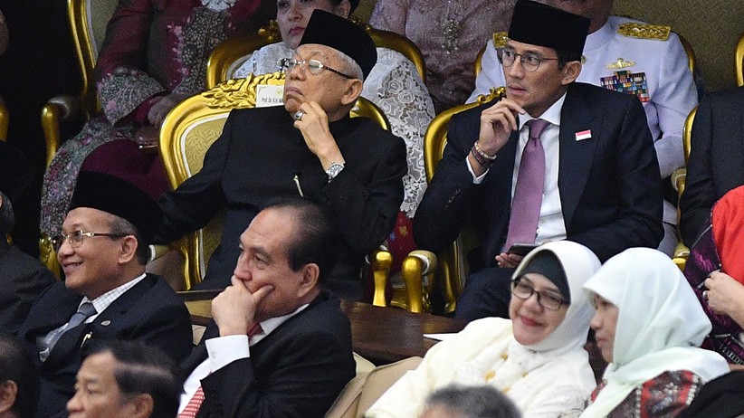 Ma'ruf Amin dan Sandiaga Uno Hadiri Pidato Kenegaraan Presiden Jokowi - Bagian 1