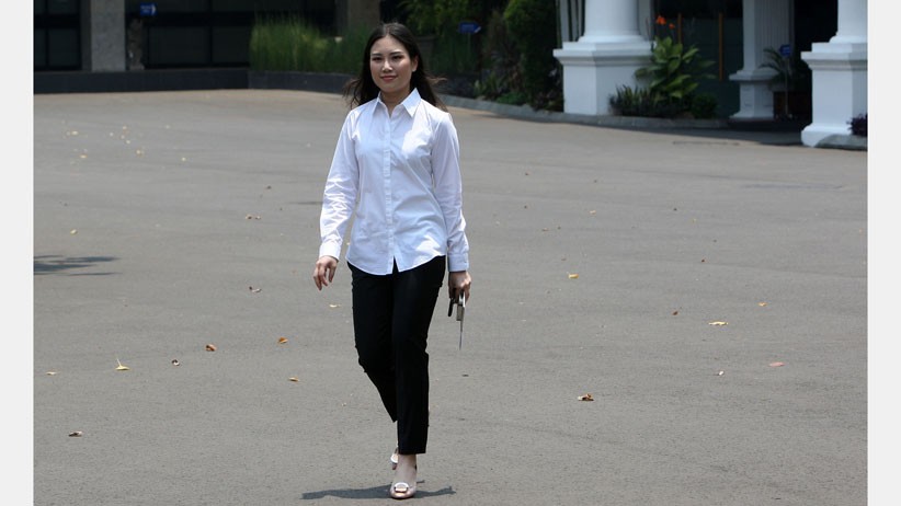 Foto Angela Tanoesoedibjo Tiba di Istana, Dipilih Jokowi Jadi Wamen Parekraf - Bagian 3