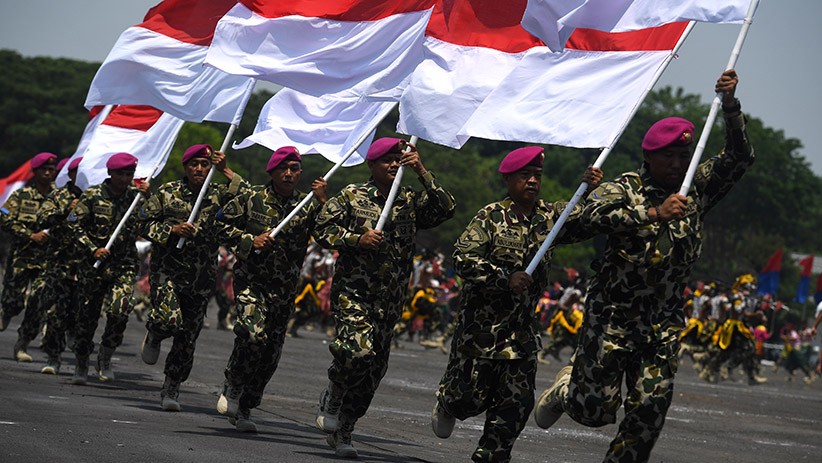 Foto-Foto Aksi Prajurit Baret Ungu saat HUT ke-74 Korps Marinir - Bagian 7