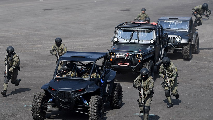 Foto-Foto Aksi Prajurit Baret Ungu saat HUT ke-74 Korps Marinir - Bagian 1
