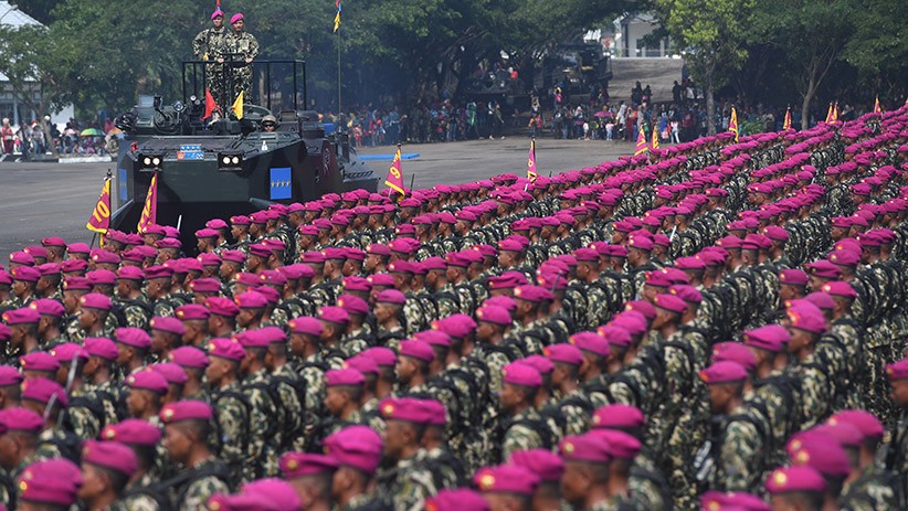 Foto-Foto Aksi Prajurit Baret Ungu saat HUT ke-74 Korps Marinir - Bagian 8