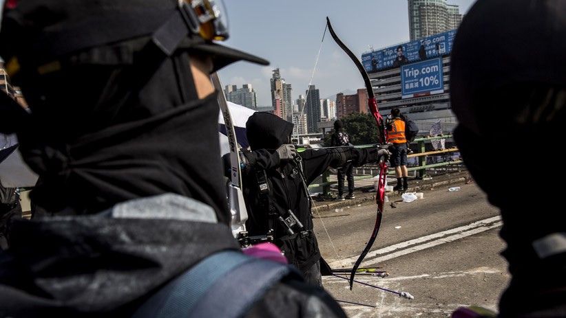 Foto-Foto Pilihan Aksi Demonstrasi di Hong Kong - Bagian 7