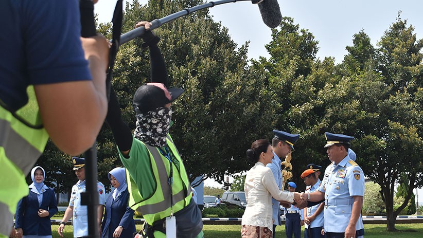 Potret KSAU saat Syuting Film Serigala Langit - Bagian 1