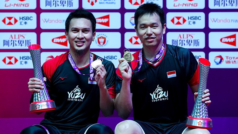 Ekspresi Kemenangan Ahsan/Hendra Juara BWF World Tour Finals 2019 - Bagian 1