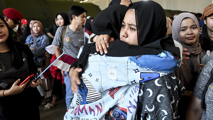 Momen Bahagia 238 WNI Dinyatakan Sehat dan Dipulangkan dari Natuna - Bagian 5