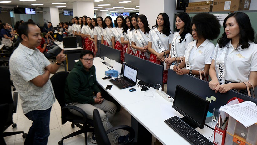 34 Finalis Miss Indonesia 2020 Berkunjung ke MNC Media Group - Bagian 3