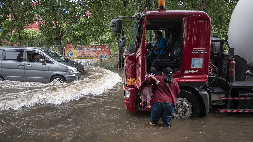 Banjir di Cilincing Jakarta Utara Belum Surut - Bagian 1