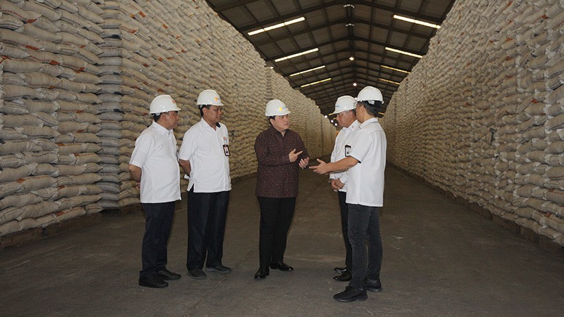 Cek Gudang Bulog, Erick Thohir Pastikan Stok Beras Aman - Bagian 1
