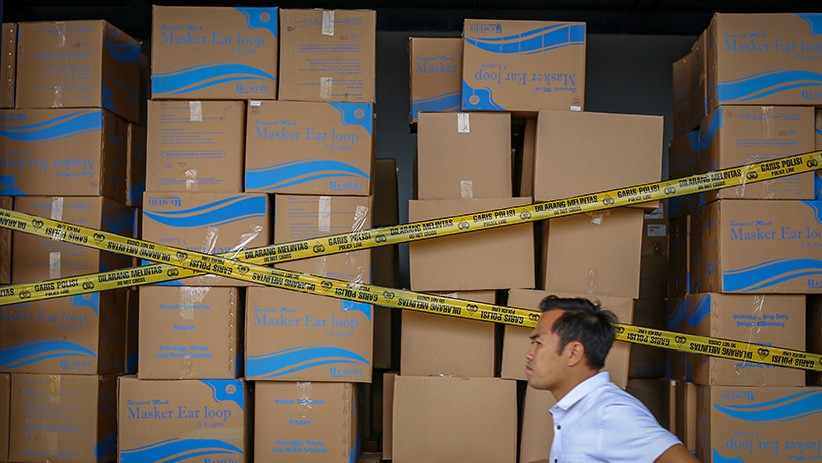 Gudang di Tangerang Timbun 600 Ribu Masker Ilegal - Bagian 2