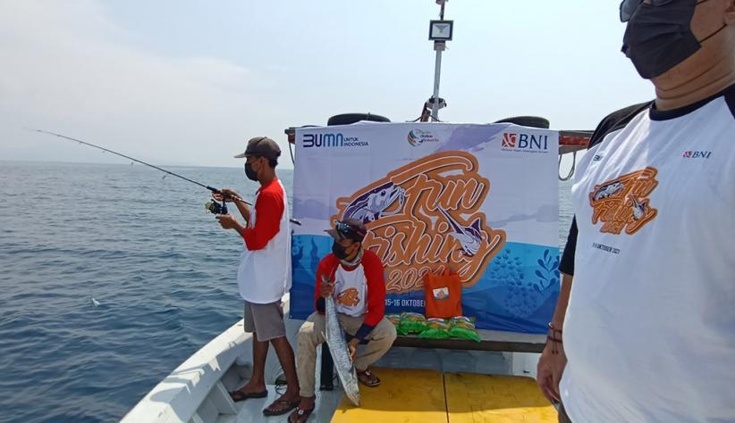 BNI Gelar Fun Fishing 2021 di Perairan Selat Sunda - Bagian 1